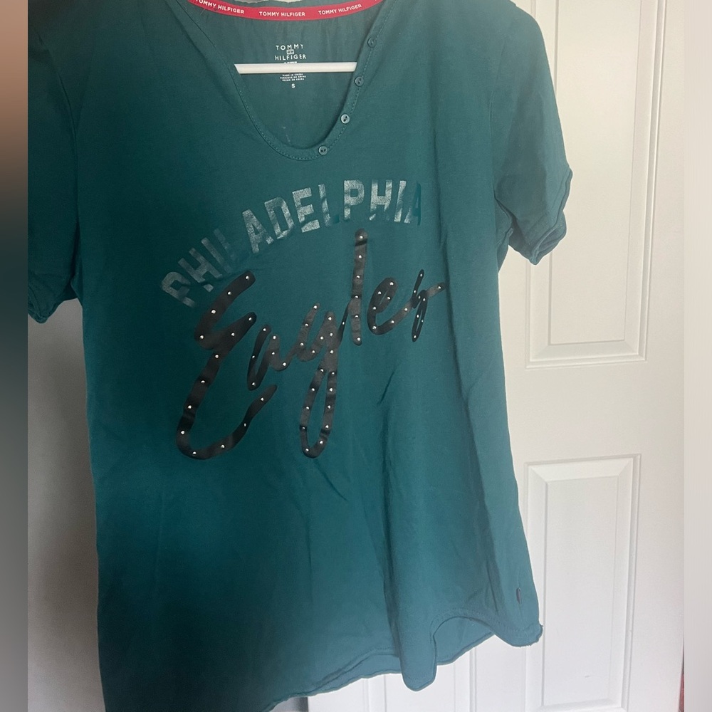 Tommy Hilfiger Philadelphia Eagles Green T-Shirt